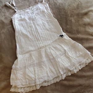 White Lace Dress Long Shirt Abercrombie